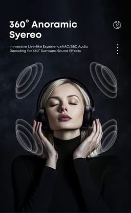 Draadloze Bluetooth Koptelefoon-Actieve Ruisonderdrukking ANC - Over-Ear — thumbnail 12