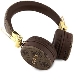Guess PU Leather 4G Metal Logo Headphone - Geschikt voor Bluetooth Smartphones - Bruin — thumbnail 5