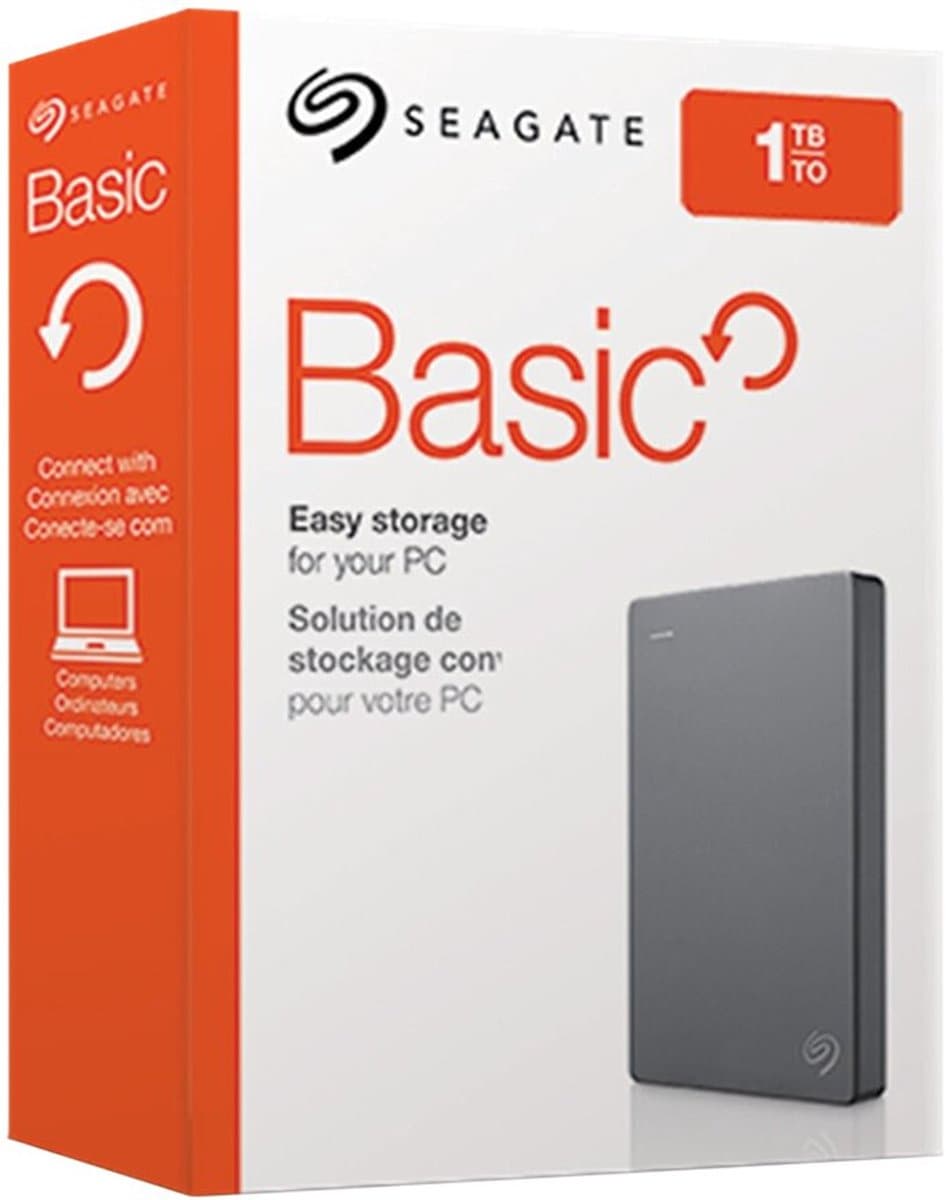Seagate Archive HDD Basic externe harde schijf 1TB Zilver — afbeelding 1