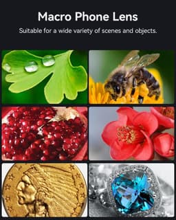 Professionele HD macro lens - Voor smartphone, Geschikt voor iPhone, Pixel, Samsung, Huawei, Xiaomi — thumbnail 3
