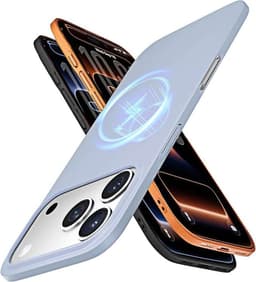 Lisen - iPhone 17 Pro Beschermhoes - MagSafe Siliconen - Blauw — thumbnail 2