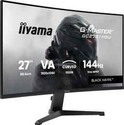 iiyama G-Master GC2781HSU-B1 Black Hawk - 27 inch - Full HD - VA - 144Hz - - Curved - 1ms — thumbnail 6
