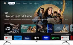 4K QLED TV - Smart TV Google TV - Film Kijken - Quantum Dot Technologie - 55 inch - Aluminium — thumbnail 4