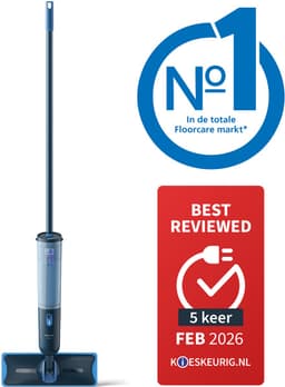 Philips OneUp Elektrische Dweil 3000 series XV3101/01 - Dweilsysteem - Vloerreiniger - Vuil water opzuigen - 1 stand - 50min dweilen - Geen emmer nodig — thumbnail 2