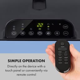 Klarstein mobiele airconditioner met luchtafvoerslang, 5-in-1 airconditioner, ventilator, luchtontvochtiger, luchtreiniger & nachtmodus, app-bediening, kleine & draagbare airconditioner voor thuis & op kantoor, 7000 BTU,9 kW voor 42 m² 48 dB — thumbnail 19