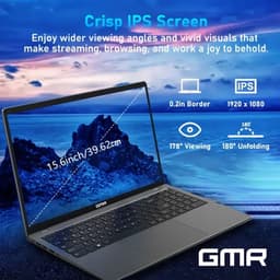 GMR - 15.6 Inch Full HD Laptop - Intel N95 - 12GB DDR5 RAM - 512GB SSD - Windows 11 Pro voor Thuis, Office en Studie notebook — thumbnail 2