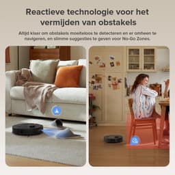 Roborock QV 35A robotstofzuiger - 8000Pa - met dweilfunctie - anti-verstrengeling - Dual Liftable Spinning Mops - Reactive Tech Obstacle Avoidance - Zelfreinigend - 2,7 L stofzak - 4 L watertank - Qrevo Plus/Qrevo upgrade — thumbnail 7