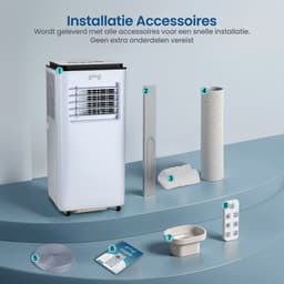 Gologi 3-in-1 Mobiele Airco - Aircooler met Wifi en App - 9.000 BTU/h - Met Raamafdichtingskit - Inclusief Afstandsbediening – Geschikt voor Slaapkamer - Wit — thumbnail 12