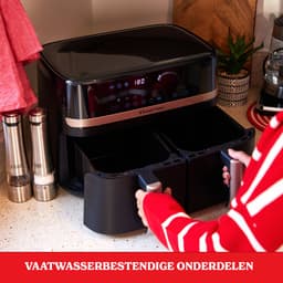 Russell Hobbs Satisfry Dual Basket 9L Airfryer - Heteluchtfriteuse - 27680-56 — thumbnail 14