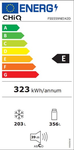 CHiQ FSS559NEI42D - Amerikaanse koelkast - 559 Liter - No Frost - 5.5 L Waterdispenser - Digitaal LED Display - Inverter Compressor - Snelvriezen tot -32℃ - 12 jaar garantie op compressor — thumbnail 21