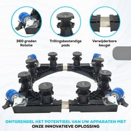 Wasmachine verhoger - Wasmachine verhoger - Wasmachine sokkel - Wasmachine verhoger met lade - Wasmachine opbouwmeubel - Wasmachine opbouwmeubel - Wasmachine Sokkel — thumbnail 2