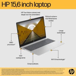 HP 15-fc0953nd AMD Ryzen™ 5 7520U Laptop 39,6 cm (15.6") Full HD 8 GB LPDDR5-SDRAM 512 GB SSD Wi-Fi 6 (802.11ax) Windows 11 Home Grijs — thumbnail 14