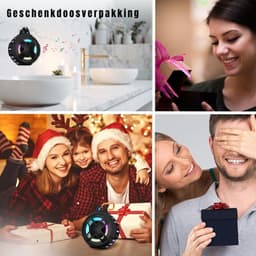 GTB® Douche Speaker - Badkamer Speaker - Douche Speaker Bluetooth - Zwart - 8cm x 8cm x 7cm — thumbnail 7