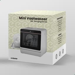 Evidenter ITDW25 - Mini vaatwasser - Vrijstaande vaatwasser - 4 Couverts - 7 Wasprogramma's - Incl. Bestekmandje — thumbnail 12