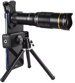 32X Mobiele Telefoon Camera Telelens – 3-in-1 Zoom Telescoop met Macro, Fish Eye & Wide Angle Lens – Universeel voor iPhone & Android Smartphones — thumbnail 1