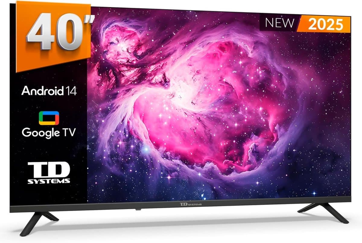 40 Inch Smart TV met Google Assistant en Android 14 - Full HD TV met Chromecast — afbeelding 1