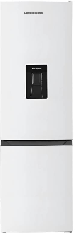 Heinner HC-HM260WDE++ Koel-vriescombinatie met Waterdispenser – 260 L – Elektronische Temperatuurregeling – Omkeerbare Deuren – Wit – 5 Jaar Garantie — thumbnail 1