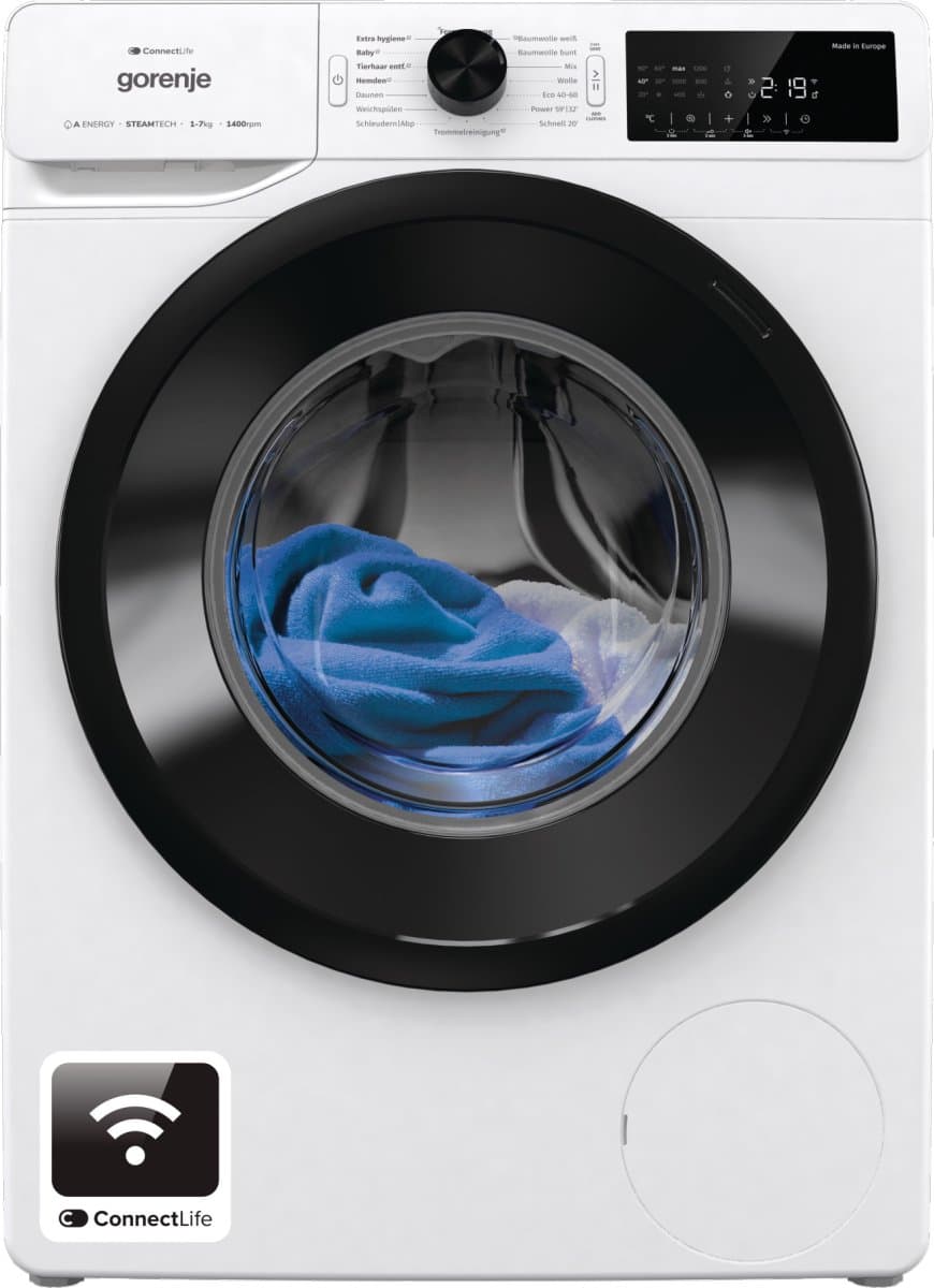 Gorenje WPAM74SA1T wasmachine Voorlader 7 kg 1400 RPM Wit — afbeelding 1