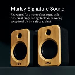 House of Marley Get Together Duo 2 Bluetooth Boekenplank Speakers - Draadloze Speaker - Hifi speakers - Stereo Set - Home Audio - FSC Bamboo Hout - Versie 2 — thumbnail 5
