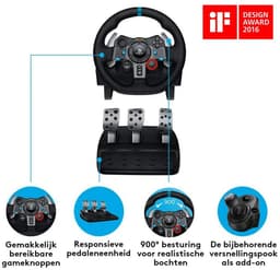 Logitech G29 - Gaming Stuurwiel - Driving Force - Racing + Pedalen - PS4, PS5 & PC — thumbnail 12