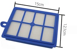HEPA Filter - Vervangende - 2 stuks - Geschikt voor Philips en Electrolux - Stofzuiger Onderdelen - Vervangt - Standaard Filter - Premium Kwaliteit - Blauw - Voor Mensen met een Allergie — thumbnail 2