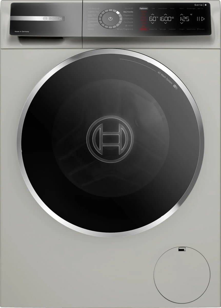 Bosch WGB2560X1 - Wasmachine - Voorbelading - 10 kg - 1600 RPM - Zilver - DE display — afbeelding 1