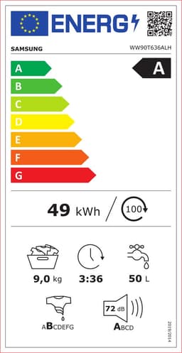 Samsung Autodose 6000-serie Autodose Wasmachine 6000-serie WW90T636ALH — thumbnail 2