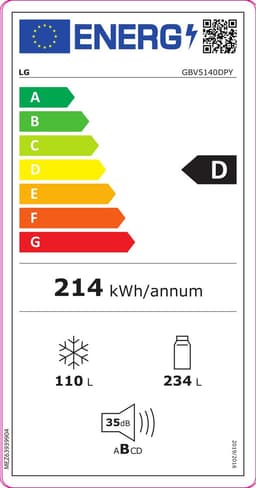 LG | GBV5140DPY | koelvriescombinatie | Nofrost — thumbnail 2