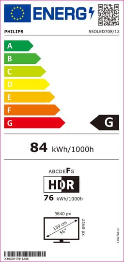 Philips OLED 55OLED708 4K Ambilight-TV - Smart TV — thumbnail 2