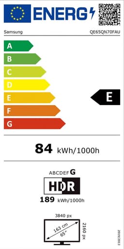 Samsung QE65QN70FA - 65 inch - 4K Neo QLED - 2025 - Smart TV — thumbnail 2