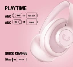 Fresh 'n Rebel Clam Ace 2 – Draadloze Bluetooth Koptelefoon met Active Noise Cancelling – 100+ uur Speeltijd - Met volume wiel - Pastel Pink — thumbnail 4