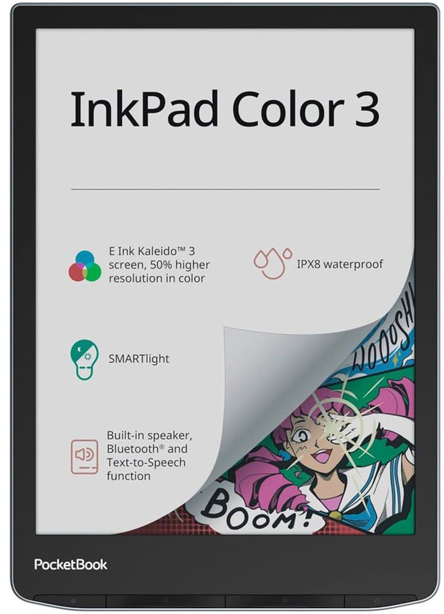 PocketBook E-reader - InkPad Color 3 - Stormy Sea - 7,8 inch kleurendisplay — afbeelding 1