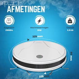 NexZone - Robotstofzuiger Met Dweilfunctie - 3500 pa - HEPA - Met Laadstation - Huisdieren - Voice Control — thumbnail 8