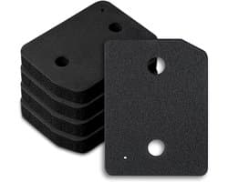 5 stuks - Droogfilters Geschikt voor Miele T1 - Droger basisfilter - Droger warmtepompdroger filter - Sokkelfilter - Warmtewisselaar sponsfilter - Pluisfilter voor condensdroger - Zwart
