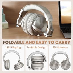 OneOdio - Pro C Silver - Bluetooth - Champagne Goud - Hoofdtelefoon - Over ear - Koptelefoon — thumbnail 12