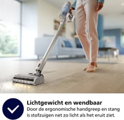 Philips Steelstofzuiger Draadloos XC2011/01 - Zuigmond met LED verlichting - Zonder Zak - Incl Handstofzuigerfunctie - Alle Vloertypen - Lichtgewicht — thumbnail 3