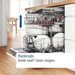Bosch SMI6ZCS10E - Series 6 - Inbouwvaatwasser - 60 cm - Half integreerbaar - Zeer stil - Energielabel B - PerfectDry met zeolith: perfecte droogresultaten met een laag energieverbruik -Home Connect — thumbnail 7