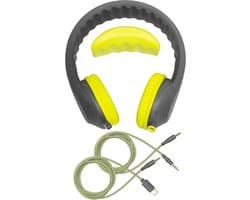 KidsCover EduFlex Lime koptelefoon - Hoofdtelefoon met Volumebegrenzing - Bekend van school - Voor peuter & kind - USB-C