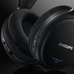 PHILIPS SHC5200/10 HiFi TV Hoofdtelefoon Draadloos Over-Ear (32-mm-Luidspreker, Draadloze FM-transmissie, Zelfinstellende Binnenhoofdband, Lichtgewicht Ontwerp, Oplaadbaar), Zwart — thumbnail 11