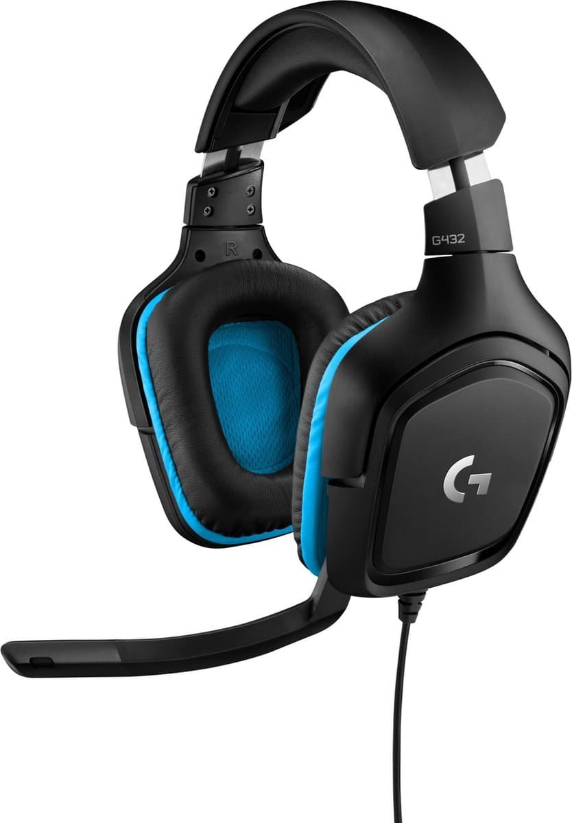 Logitech G432 - Bedrade Gaming Headset - Multiplatform - Blauw — afbeelding 1