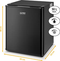 TZS First Austria Mini koelkast - Minibar - 30 liter - Vrijstaand - Volledig stil 22dB - Zwart — thumbnail 3
