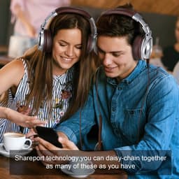 OneOdio Pro40 Silver-brown - Koptelefoon - ANC Bluetooth Headphone - Draadloze Over-Ear Koptelefoon - Active Noise Cancelling - Microfoon - Incl. Carry Case, USB & Aux Kabel - 40 Uur Afspeeltijd — thumbnail 11