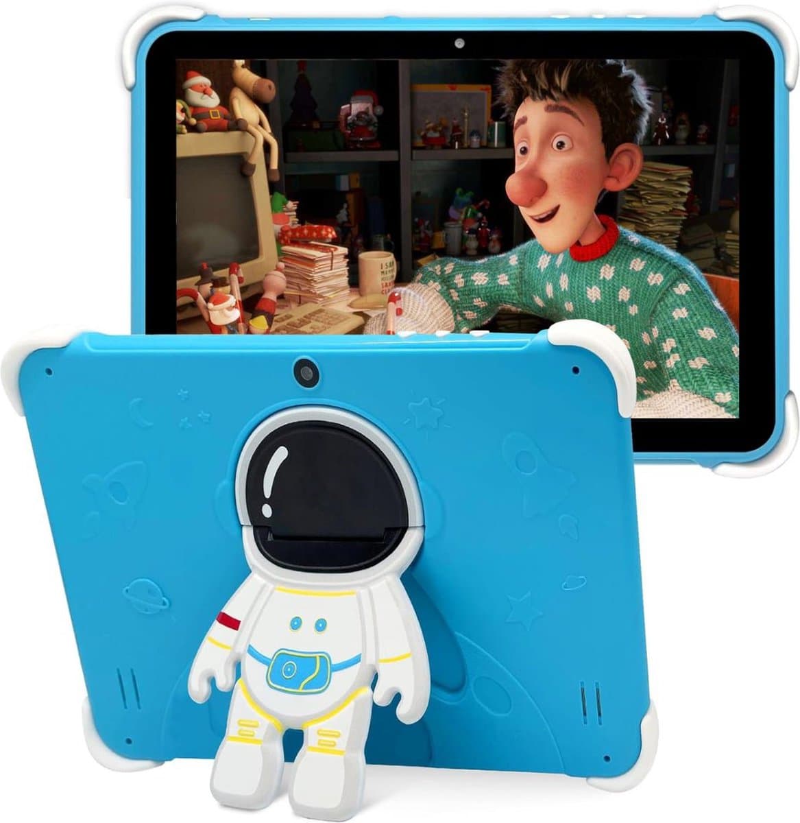 White-Label® Kindertablet Vanaf 3 Jaar - Tablet Kinderen - Kinderspeelgoed - Blauw — afbeelding 1