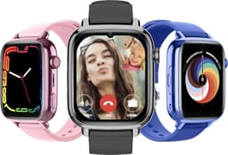 GPSHorlogeKids© - GPS horloge kind - smartwatch kinderen - WhatsApp - 4G videobellen - SOS alarm - TikTok - Google Assistant - facebook - smartwatch kind - nieuw 2025 - incl SIM – model Flux Roze — thumbnail 4