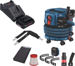 Bosch GAS 18V-12 MC Professionele snoerloze stofzuiger BITURBO Brushless + 1x ProCore accu 4.0 Ah + lader + accessoires — thumbnail 1