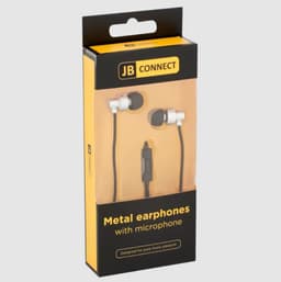 JB Connect - Metalen Oortjes met Microfoon - Zilver - Kabel — thumbnail 9