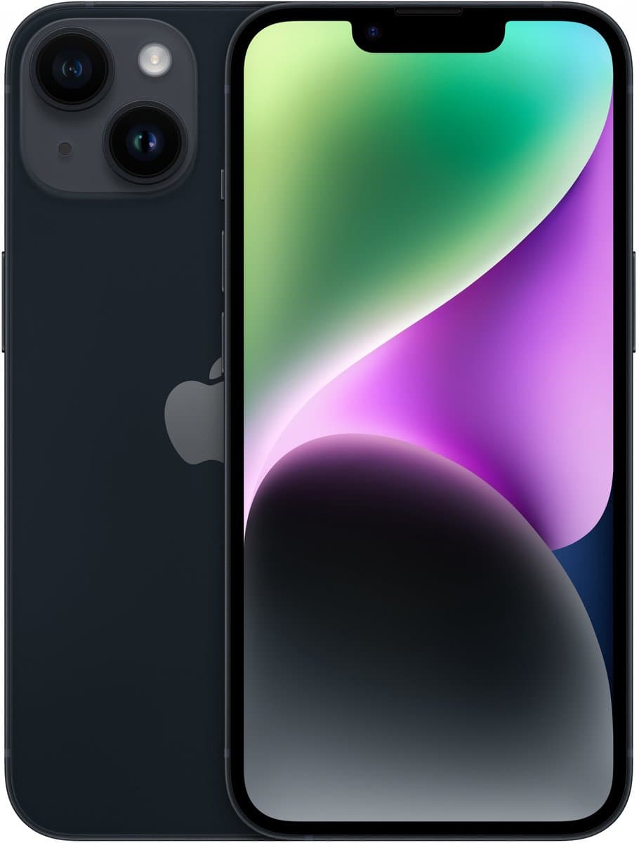 Apple iPhone 14 - 128GB - Middernacht — afbeelding 1