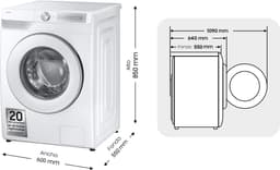 Samsung WW90DG6U85HH wasmachine Voorlader 9 kg 1400 RPM Wit — thumbnail 9