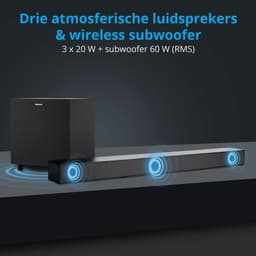 MEDION S61022 3.1 Dolby Atmos Soundbar met draadloze subwoofer (voor tv-apparaten, Bluetooth 5.3, HDMI eARC CEC, — thumbnail 11