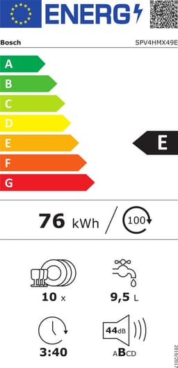 Bosch SPV4HMX49E inbouw vaatwasser 45 cm - Besteklade — thumbnail 2